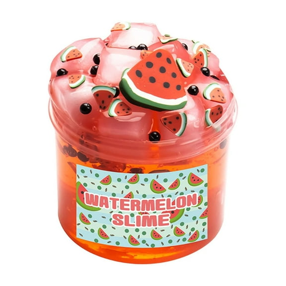 70ml Fruit Scented Crystal Clay Putty, Ultra Smooth Stretchable Modeling Dough, Non Drying Elastic Craft Material, Sensory Relaxation Mixing Kit With Decorative Accessories