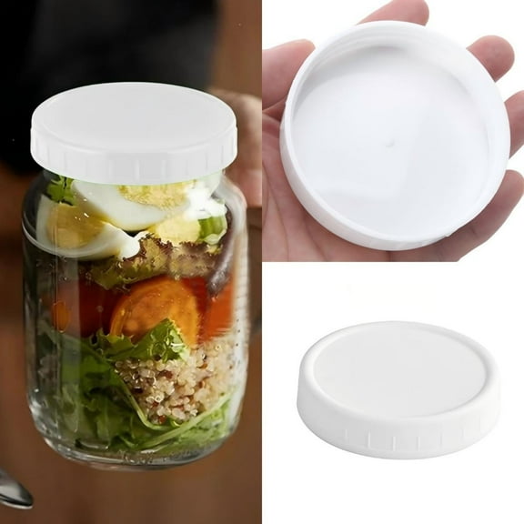 70mm Airtight Glass Storage Jar With White Cap And Silicone Seal Ring For Kitchen Pantry Organization