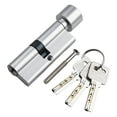 70mm Aluminum Lock Knob Cylinder AntiTheft Door Lock Core with 3 Keys