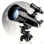 DKTIOP 70mm Aperture Portable Refractor Telescope with Tripod for Kids & Adults - 22.5X-150X Magnification