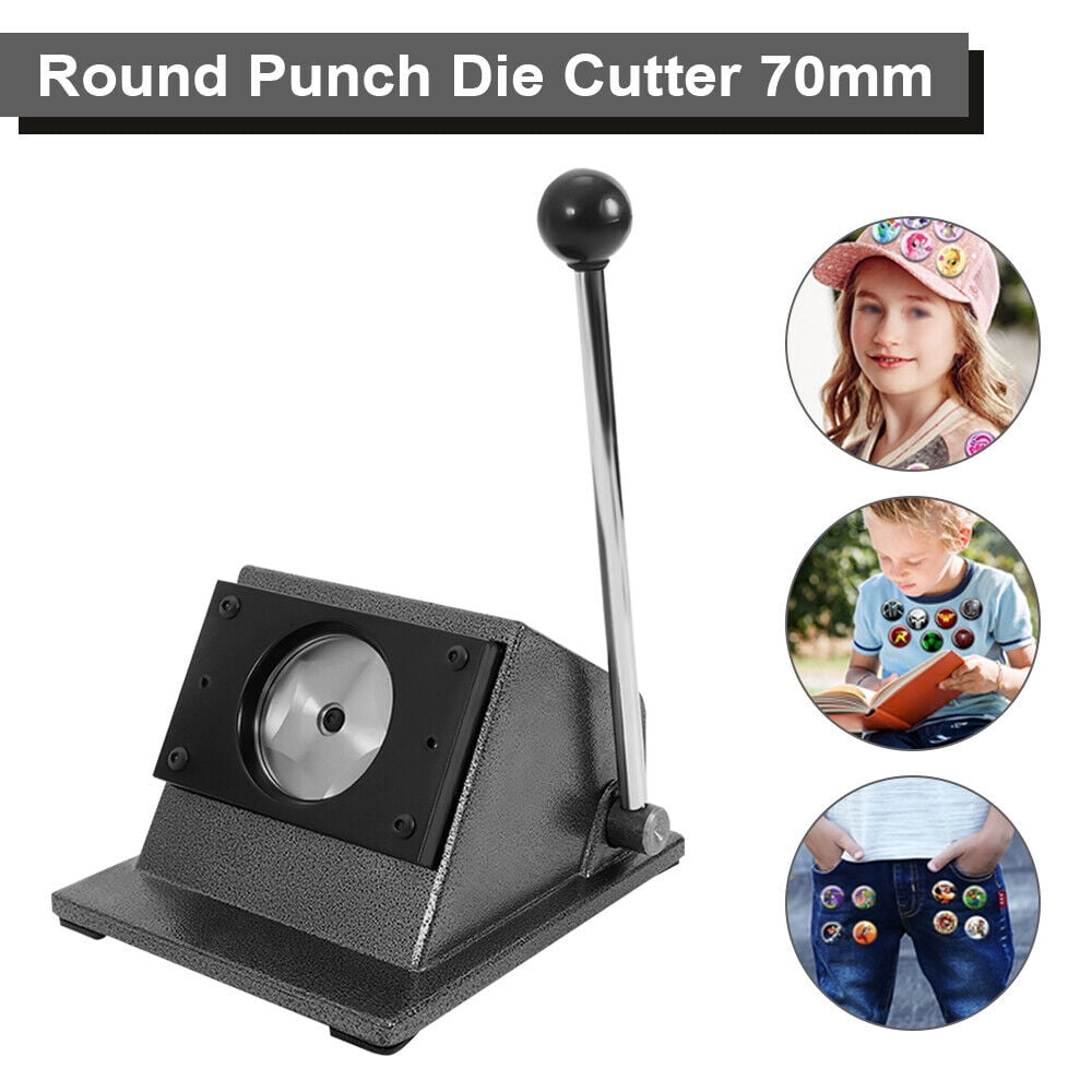 70mm Graphic Punch Die Cutter Round Paper Card  Button Maker Latest
