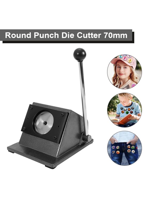 70mm Graphic Punch Die Cutter Round Paper Card Button Maker Latest