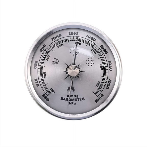 70mm High Precision Barometer for Home Indoor Fishing,Dial Barometric Pressure Gauge,Household Weather Instrument with Adjustable Calibration,Mechanical Barometer for Air Pressure Monitoring