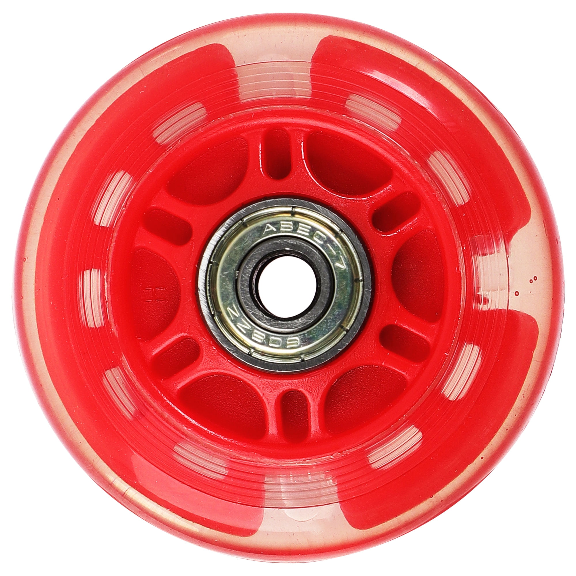 70mm Inline Skate Wheels with ABEC7, 608ZZ Bearing, Light Up Inline