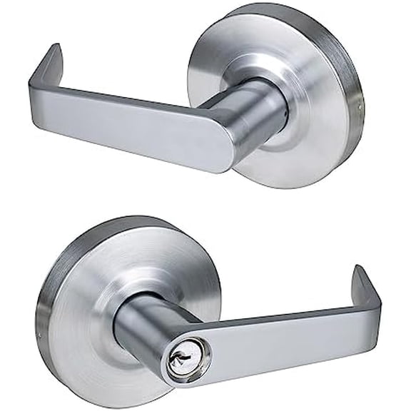 70mm Latch Heavy Duty Keyed Storeroom Door Lever Grade 2 Commercial Door Handle, UL 3 Hour Fire Rated & ADA Compliant, X-HD-G2-ST$$Tools & Hardware Other