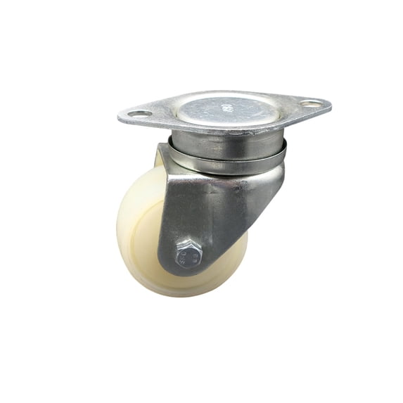 70mm Metric Swivel Top Plate Caster with Nylon Wheel 350 lbs. Capacity Per SCC