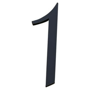 70mm Self Sticker Big Modern Door Numbers For Exterior House Apartment Plaque Mailbox Address Digits Sticker Signs Black Numbers