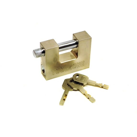 70mm Shutter Padlock / Lock / 3 keys Security Solid Shed Garage Storage TE603