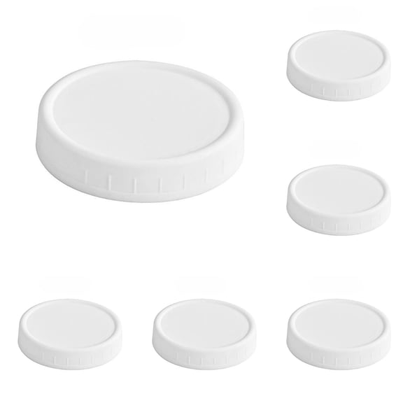 70mm Tight Seal Glass Jar With White Lid & Matching Silicone Ring Storage Solution For Pantry
