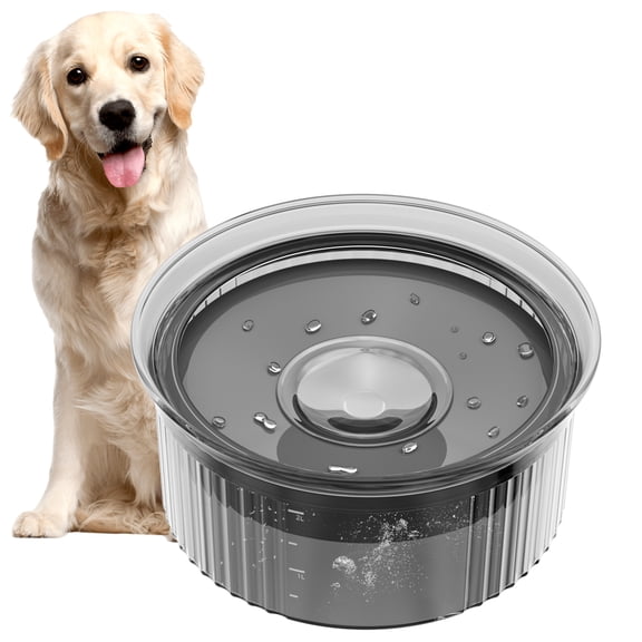 70oz/2L Dog Water Bowl, Dog Bowl No Spill Large Capacity Slow Water Feeder, Spill Proof Pet Water Dispenser Vehicle/Outdoor/Indoor Drinking Water Bowl for Dogs and Cats