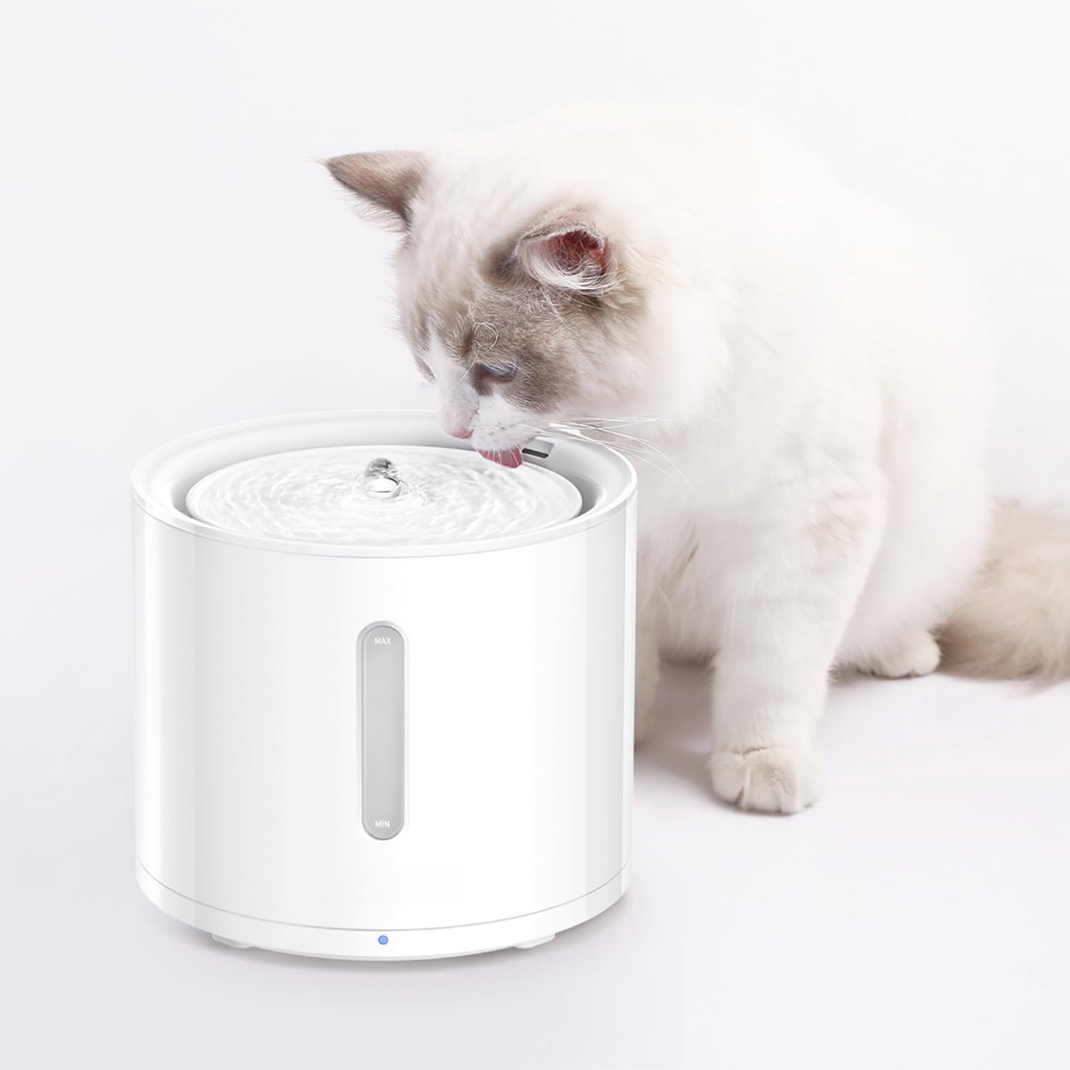 70oz Cat Water Fountain with Ultra Quiet Pump, Automatic Pet Water Dispenser for Indoor Cats & Small Dogs, 3 Flow Modes, Clear Water Level Window