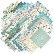 70pcs 10 x 10 inches 25cmx25cm Cotton Fabric Squares Quilting Sewing Floral Precut Fabric Square Sheets for Craft Patchwork
