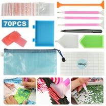 70pcs 5D Diamonds Painting Tools Accessories Kits, EEEkit DIY Diamond Cross Stitch for Adults Painting Art Crafts
