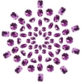 thumbnail image 1 of 70pcs 7 styles Taiwan Acrylic Faceted Rhinestone Links Flat Back Sew On 2-Hole Rhinestones For Jewellery Making Dress Decorations Garment Accessories Purple Acrylic Rhinestone, 1 of 8