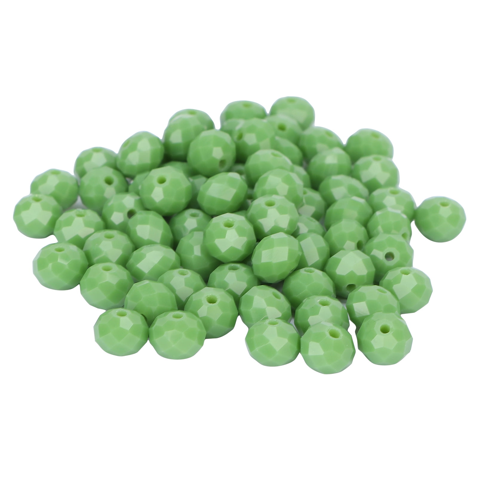 70pcs Plastic Small Beads 8mm Spacer Seed Bead Supplies Kit for Phone