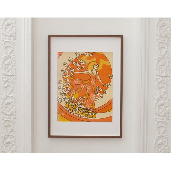70s Decor 70s Floral Pattern Print 70s Bedroom Decor Hippie Print Retro 70s Home Decor 70s Wall Art 70s Living Room Decor Wall Art