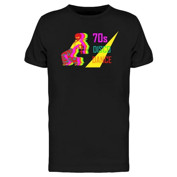 70s Disco Dance T-Shirt Men -Image by Shutterstock, Male 3X-Large