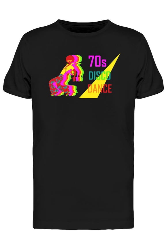 70s Disco Dance T-Shirt Men -Image by Shutterstock, Male 3X-Large