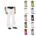 thumbnail image 1 of 70s Disco Pants for Men Solid Color Bell Bottom Casual Flared Pants with Pockets 70s Disco Outfits, 1 of 1