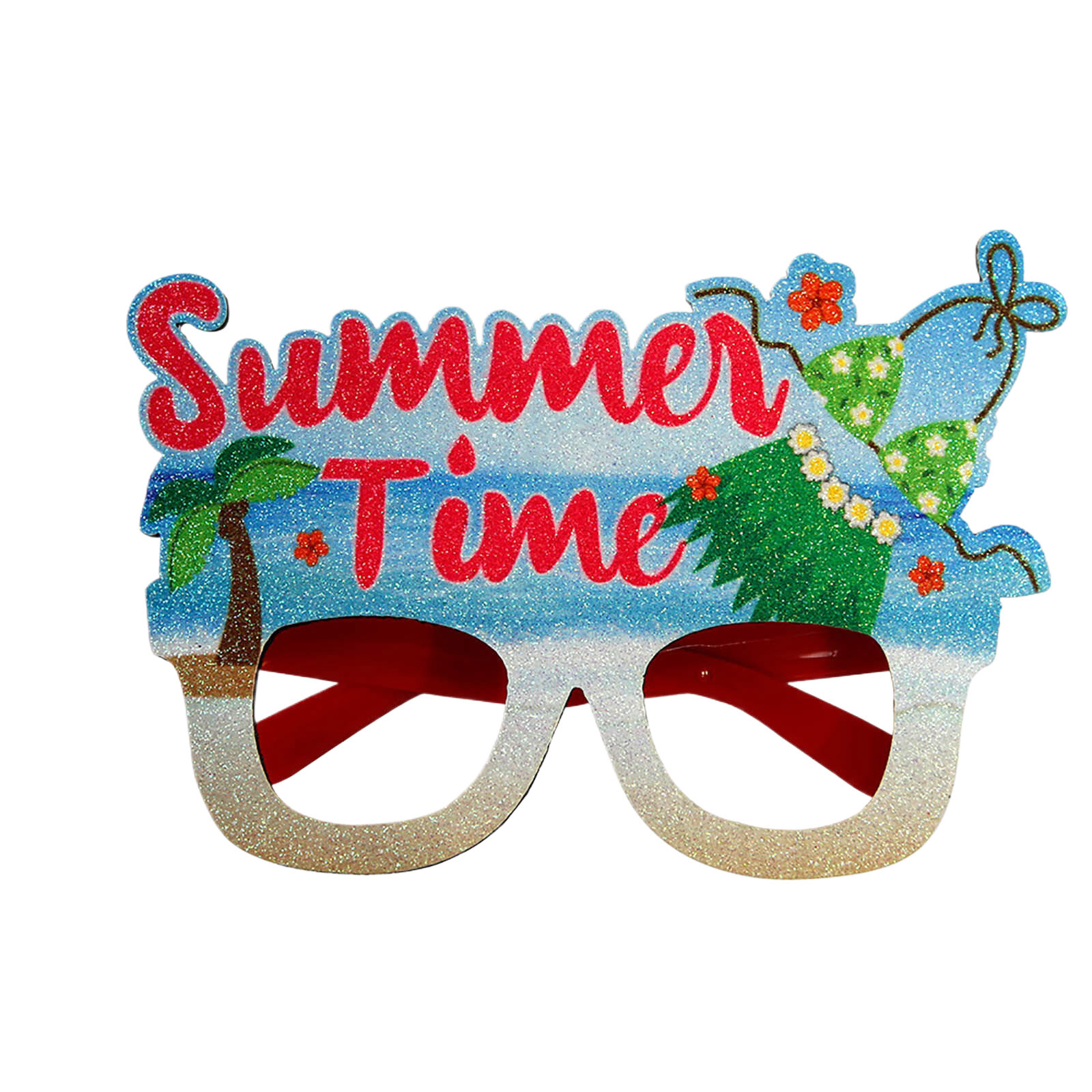 70s Glasses Big round Summer Beach Eyewear Hawaii Style Ornaments