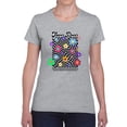 thumbnail image 1 of 70s Groovy Retro Flower Power Shaped T-Shirt Women -Image by Shutterstock, Female XX-Large, 1 of 4