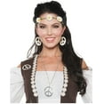 thumbnail image 1 of UNDERWRAPS Women's Hippie Costume - Headband/Choker Necklace White, 1 of 2