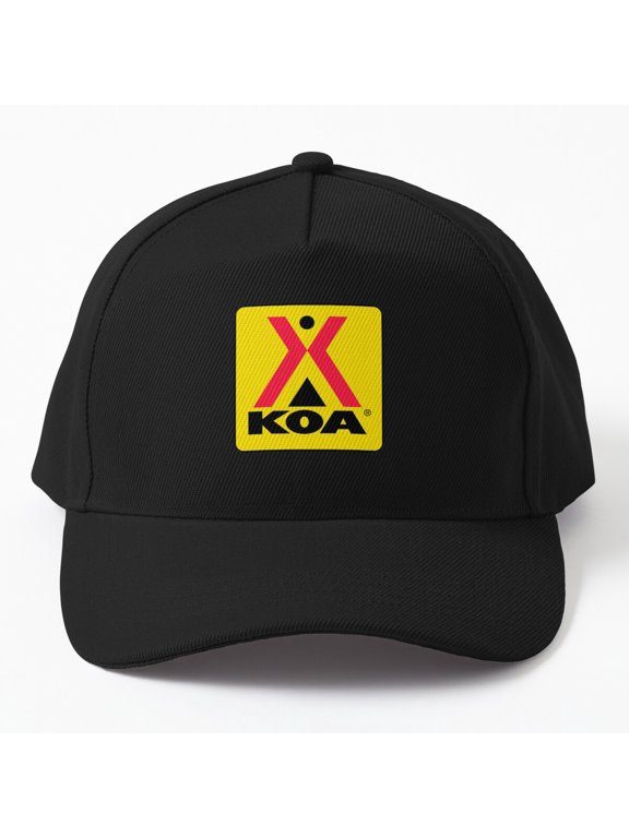 70s Kampgrounds America KOA Baseball Hat, Retro Camping Travel Theme Design, Classic Cap