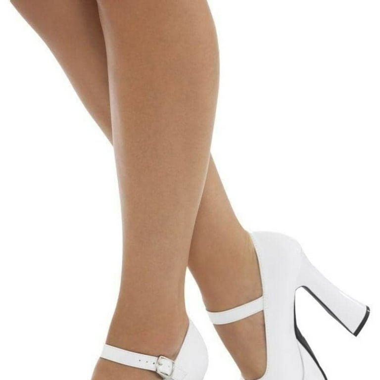 70s Ladies Platform Shoes Adult White 5 Inch Heel 70s Ladies Platform Shoes Adult White 5 Inch Heel