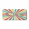 thumbnail image 1 of 70s Party Computer Mouse Pad, Seventies Retro Pastel Colored Typography Old Radial Backdrop Artwork Print, Rectangle Non-Slip Rubber Mousepad X-Large, 35" x 15" Gaming Size, Multicolor, by Ambesonne, 1 of 2