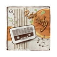 thumbnail image 1 of 70s Party Head Scarf, Party Art with Old Radio, Head Wrap, 3 Sizes, by Ambesonne, 1 of 2