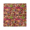 thumbnail image 1 of 70s Party Head Scarf, Peace Love Joyful Vivid, Head Wrap, 3 Sizes, by Ambesonne, 1 of 2