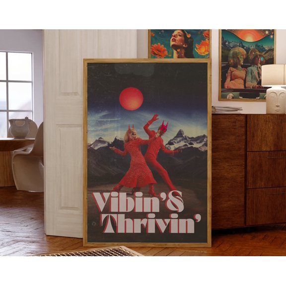 70s Psychedelic Poster Retro Home Decor ampquotShe a Devilampquot