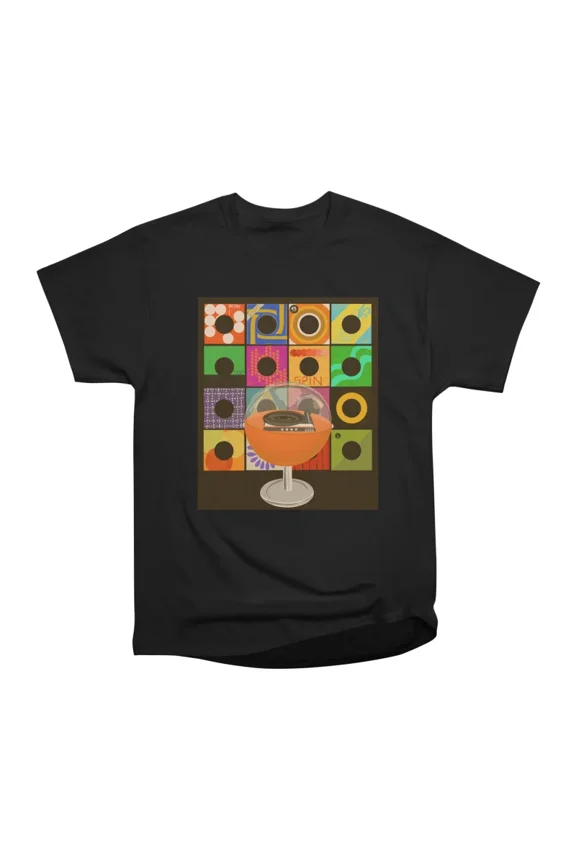 70s Record Player T-Shirt Tee Gift For Him Merch For Her Apparel For Friend