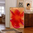thumbnail image 1 of 70s Red Eye Affirmation Psychedelic Retro Wall Poster, Unframed Canvas 8x10in, 1 of 4