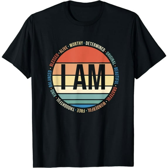 70s Retro Positive Affirmations Self Care Gift Mental Health T-Shirt