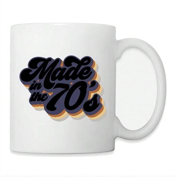 70s Retro Typography Design With Layered Effect Coffe Coffee Mug 11oz