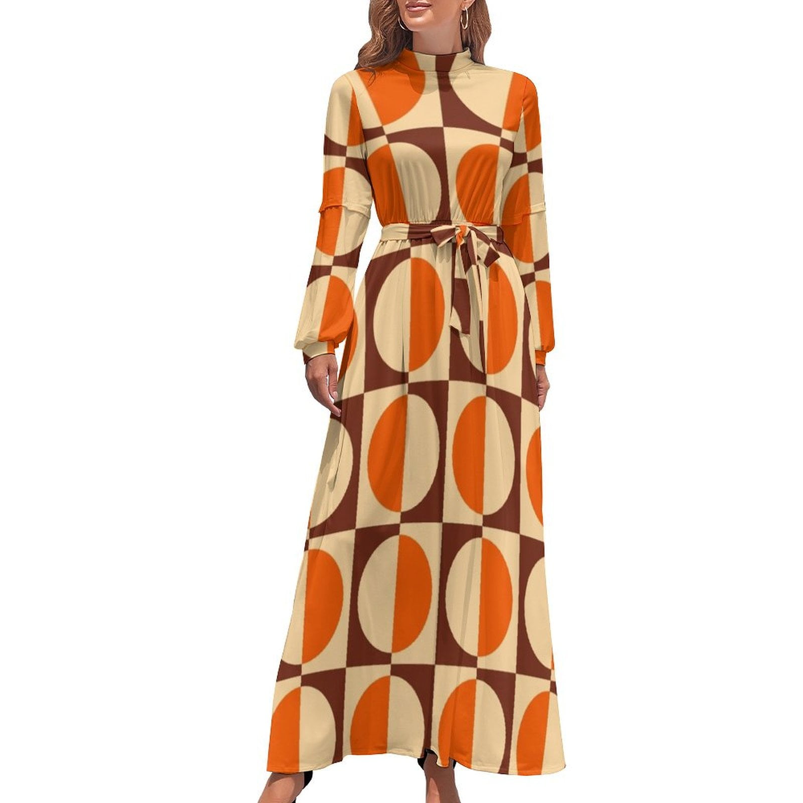 70s Retro Vintage Style Geometric Design Orange Brown And Beige Long 70s Retro Vintage Style Geometric Design Orange Brown And Beige Long Dress Women Dresses Summer Dress For Women 2025 1353ce0f 4bb1 4f3f B0ae D233be3a2979.175c572a3b2afb126e44a3865c9dbc04