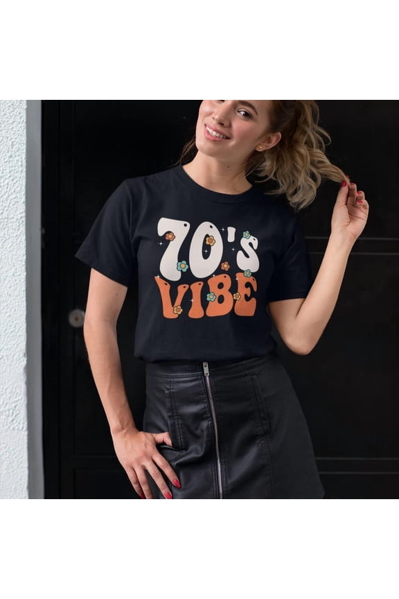 70s Vibes Music Fashion Theme Party Retro 1970 Birthday Graphic Shirt,for unisex up to size 5XL