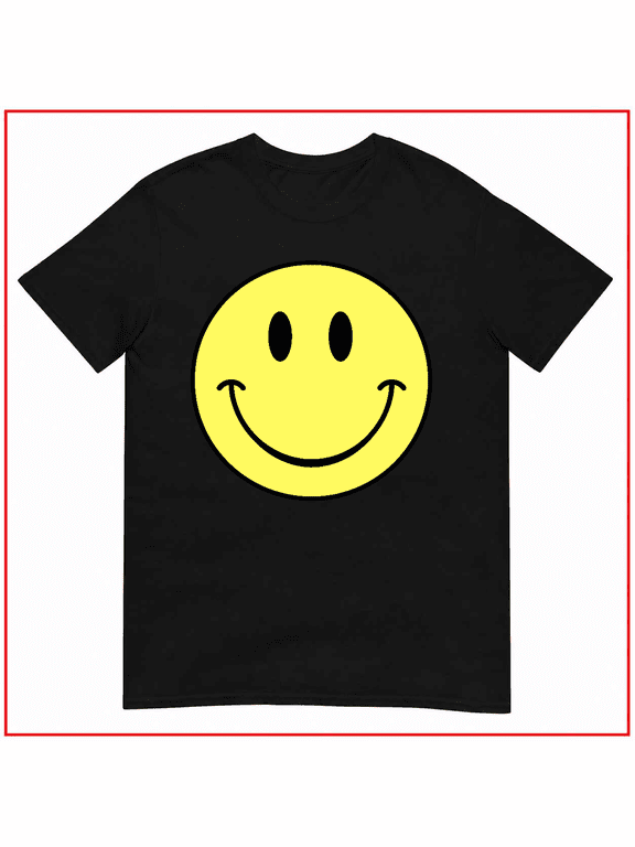 70s Yellow Smiley Face Cute Retro Happy Vintage Icon Unisex T Shirt V17383 Size S- 5XL