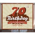 thumbnail image 1 of Ambesonne Brown Curtains 2 Panel Set, Vintage Candy Store, 108" x 108", Brown and Cinnamon, 1 of 3