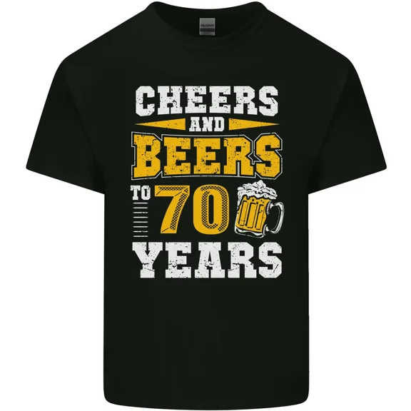 70th Birthday Funny 70 Year Old and Alcohol and Unisex T-Shirt