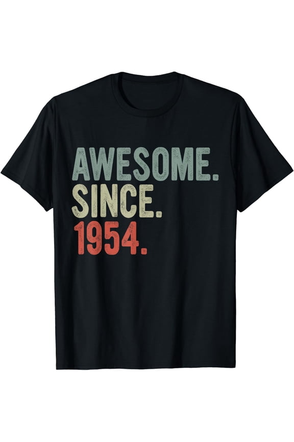 70th Birthday Gift 70 Year Old Vintage 1954 Men Women T-Shirt