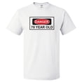thumbnail image 1 of 70th Birthday Gift For 70 Year Old Danger T Shirt Gift, 1 of 2