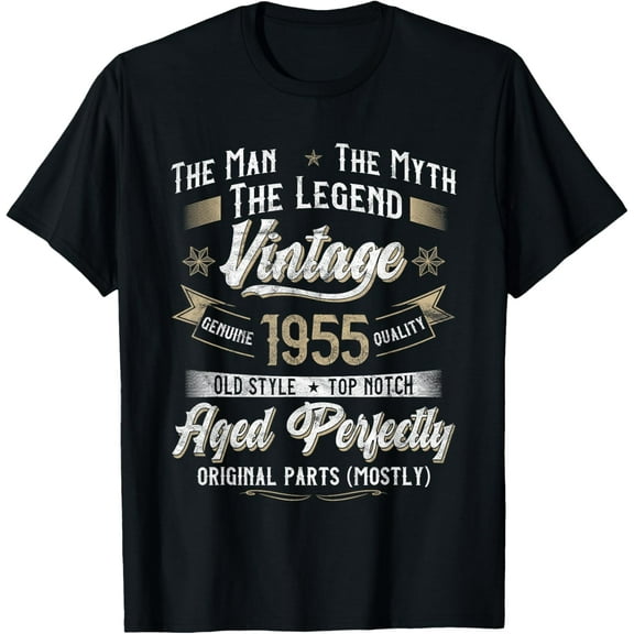 70th Birthday Gift Vintage 1955 Men Funny 70 Years Old 1955 T-Shirt