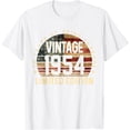thumbnail image 1 of 70th Birthday Gift men Vintage 1954 70 Years Old - USA Flag T-Shirt, 1 of 2