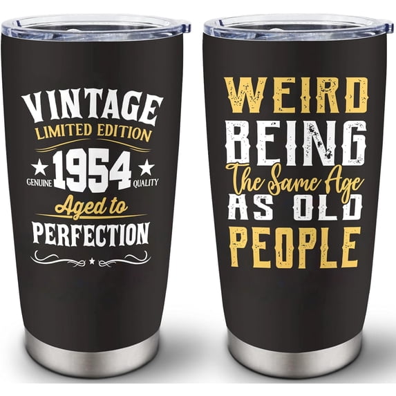70th Birthday Gifts for Men, 1954 Birthday Gifts for Him, 70th Birthday Gifts Ideas, 70 Years Old Birthday Gifts, Birthday Gifts for Him Turning Age 70, Best 70th Ever Birthday Gifts 20oz Tumbler