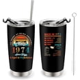 thumbnail image 1 of 70th Birthday Gifts for Men 1954 Tumbler Cup for Women 20 oz Double-sided Cup Vintage Fifty Birthday Present - Husband Wife Grandma Grandpa Mother''s Day Father''s Day Gift (1974 50th), 1 of 6