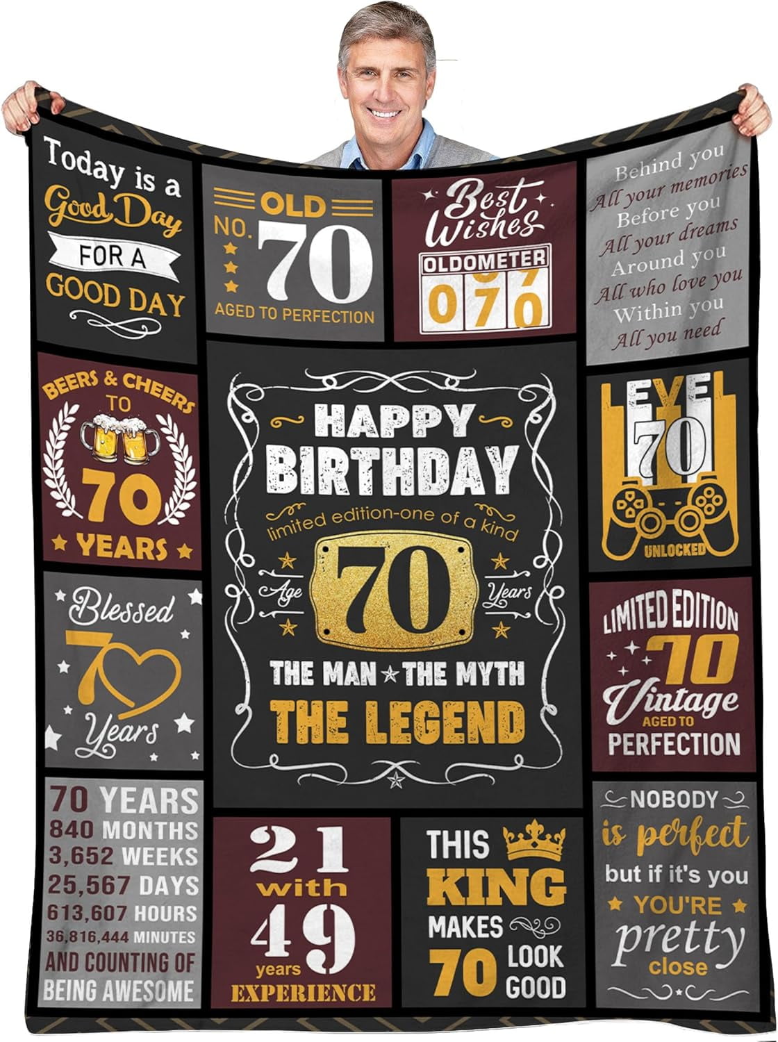 DALIHUA 70th Birthday Gifts for Men,Best Gifts for 70 Year Old Man,Meaningful 70th Birthday