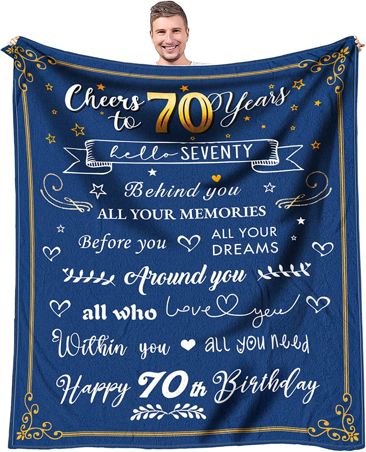 Buy 70th Birthday Gifts for Men, 70 Year Old Gifts for Men 1953 70th  Birthday Decorations for Men Women Fathers Mothers Anniversary Christmas  Gifts Ideas for Dad Mom Grandpa and Grandma -