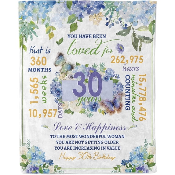 70th Birthday Gifts Women,1954 Birthday Gift for Her, Gift to Wife Friend Sister Mom Grandma for 70th Birthday Gift, Fleece Sofa Throw Blanket - 50 * 60in